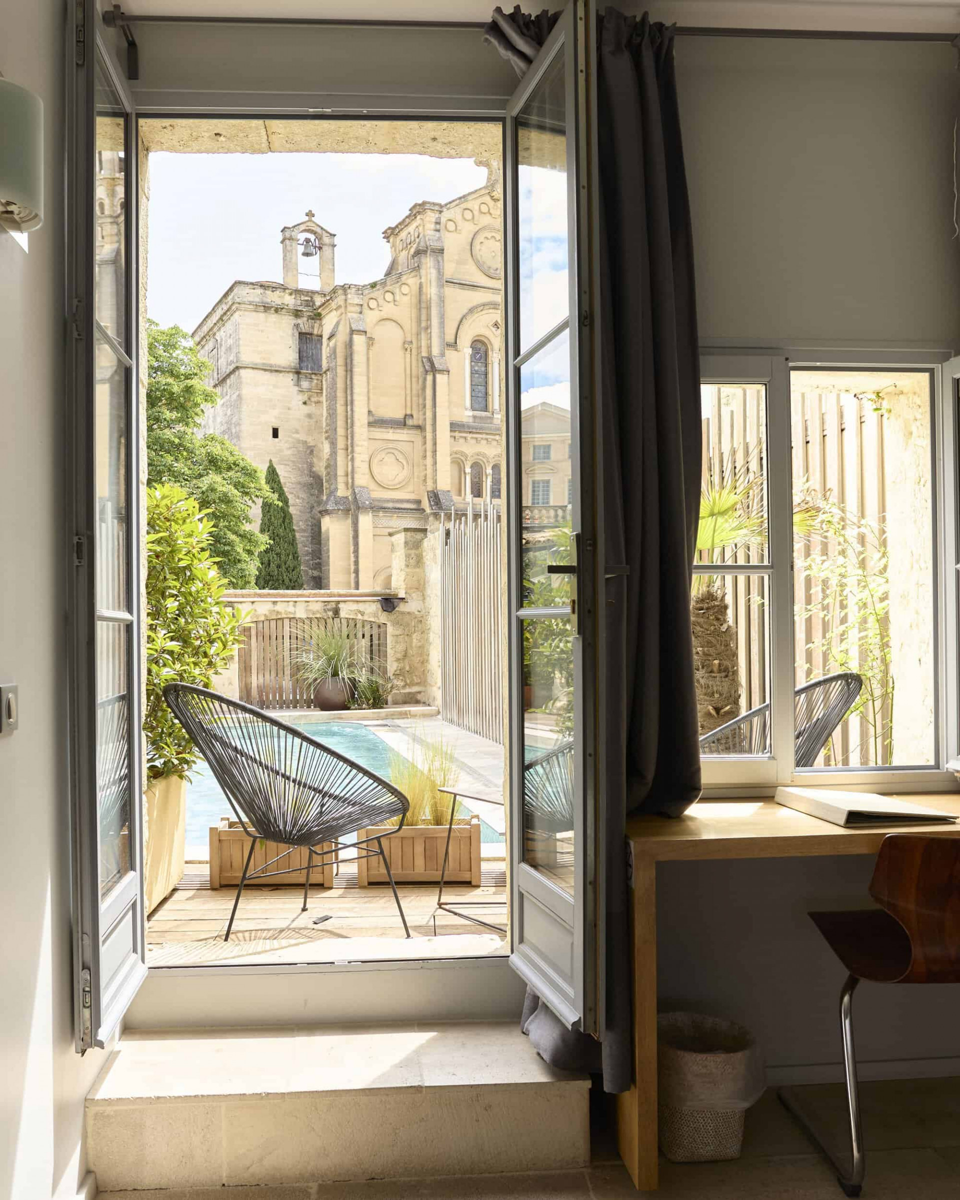Views from one of the hotel rooms at Boutique Hotel Entraigues